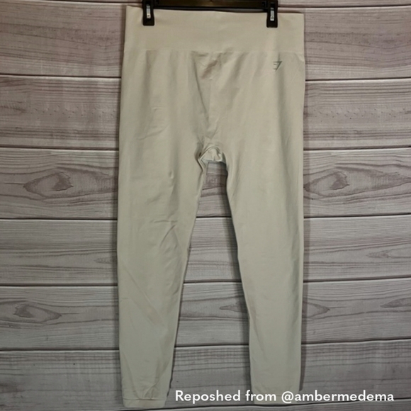 GYM Shark Fit Seamless High Rise Leggings in Grey - Picture 1 of 8